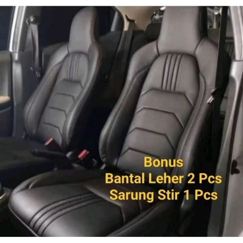 Sarung Jok Mobil Brio Satya,Brio Rs,Brio Lama Depan Belakang (fullset) Bahan Mbtech