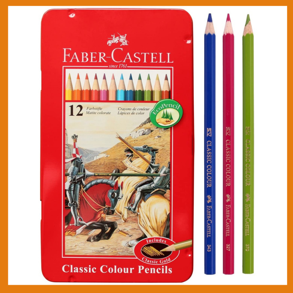 

FABER CASTELL Pensil warna kaleng classic 12,24,36,dan 48 warna