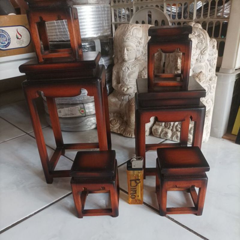 Meja bonsai cascade/meja patung/meja hiasan/miniatur meja