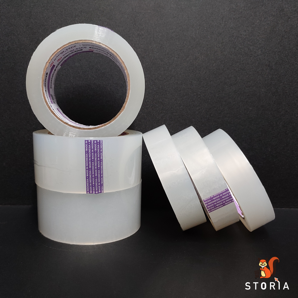 

Lakban / Isolasi Selotip Bening Transparan Nachi Tape 1 Inch / 2 Inch 100Y Premium Quality - 1 Pcs