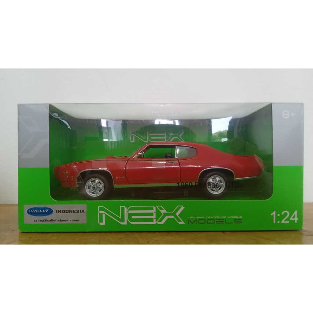 Diecast mobil Nex Welly 1:24 1969 Pontiac GTO