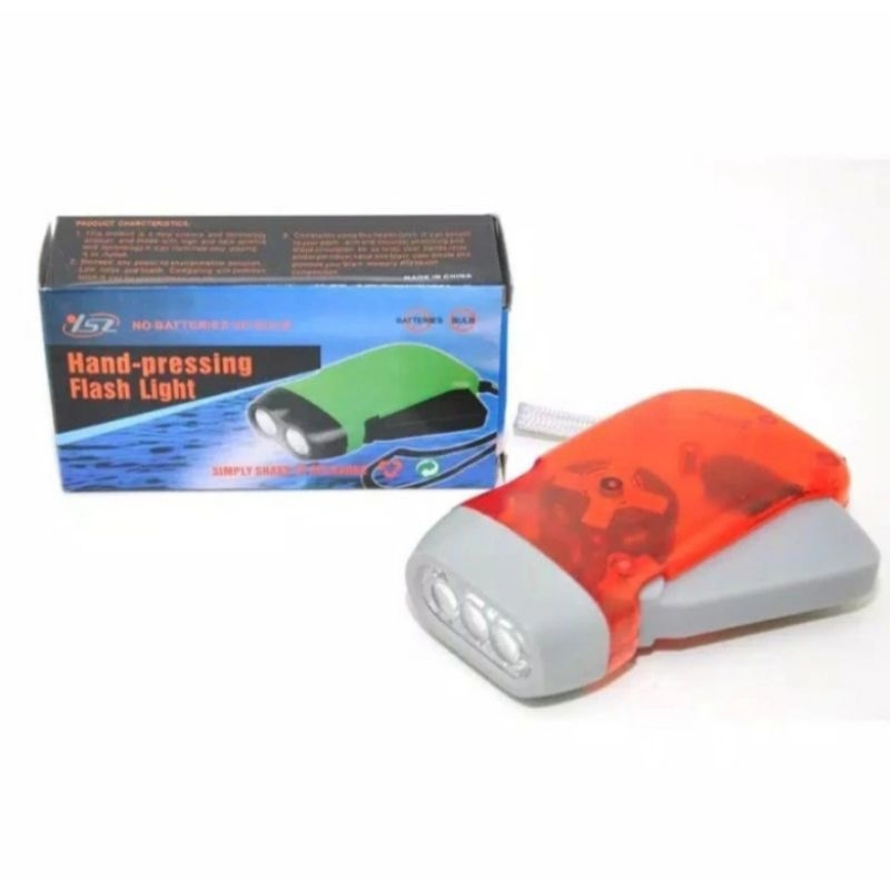 Senter pompa tanpa charger senter pompa tangan