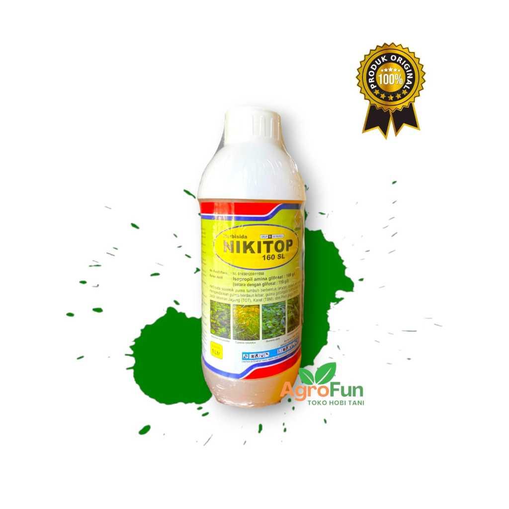 HERBISIDA NIKITOP 160 SL 1 LITER - Dosis rendah untuk rumput pekarangan dan rumahan