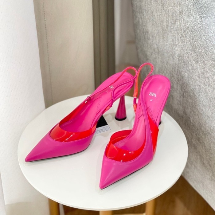SEPATU WANITA ZARA S 3564 HEELS 9CM PREMIUM PINK