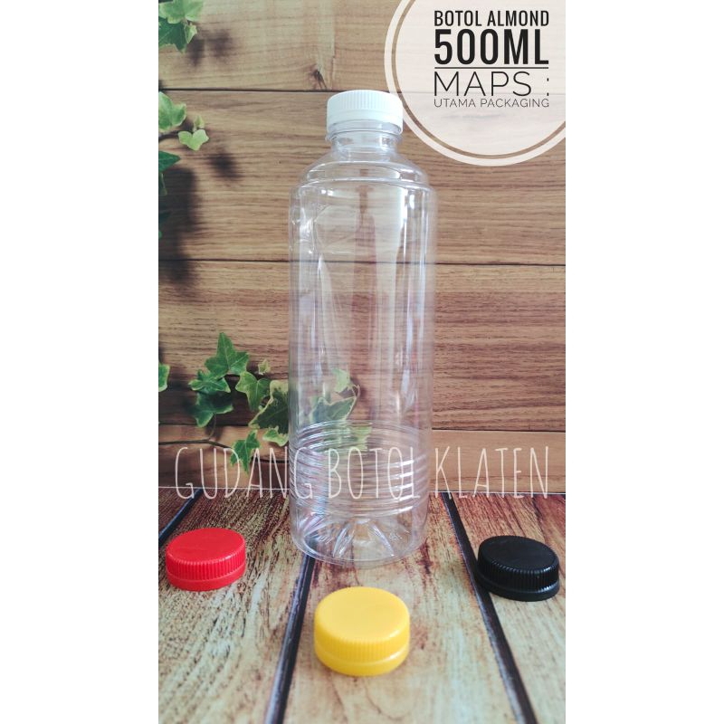 Botol Almond 500ml | botol kemasan plastik volume 500ml