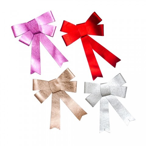 Yeraya Pita Pohon Natal Besar Warna Pastel 19 x 24cm pita natal pita polos hias pohon natal dekorasi