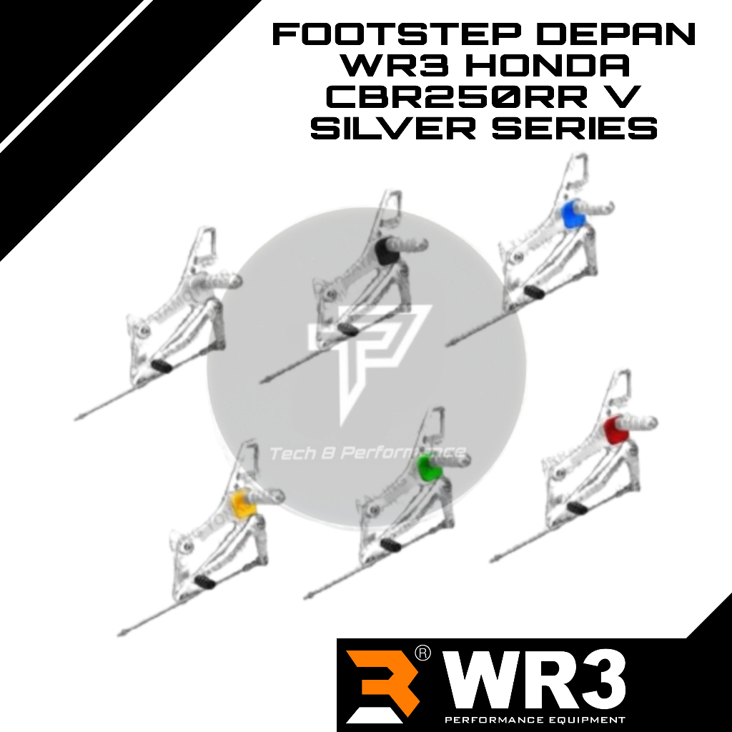 FOOTSTEP DEPAN WR3 HONDA CBR250RR V SILVER SERIES