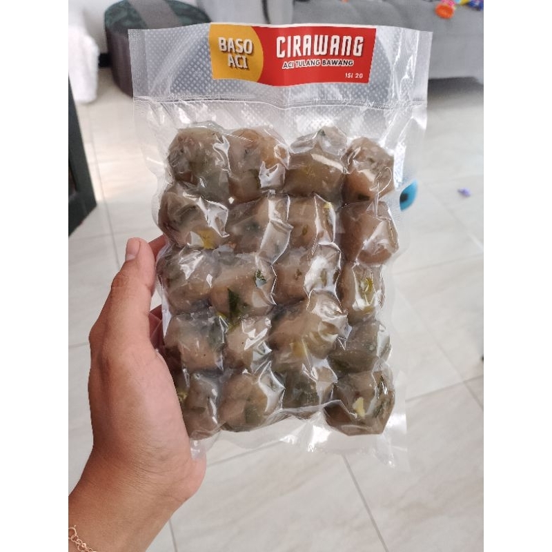 

Baso Aci Cirawang (Aci tulang bawang) Tanpa bumbu isi 20 vacum