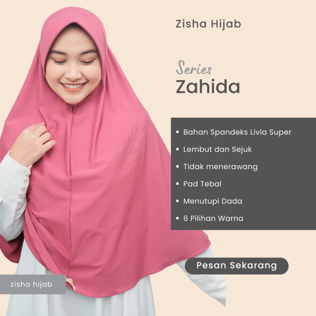 Zahida - Zisha kerudung bergo hijab bergo krudung bergo kudung bergo hijap bergo terbaru jlbab bergo
