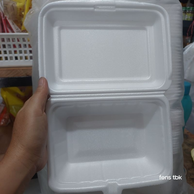 STYROFOAM MAKANAN / KOTAK MAKANAN STYROFOAM PERSEGI PANJANG