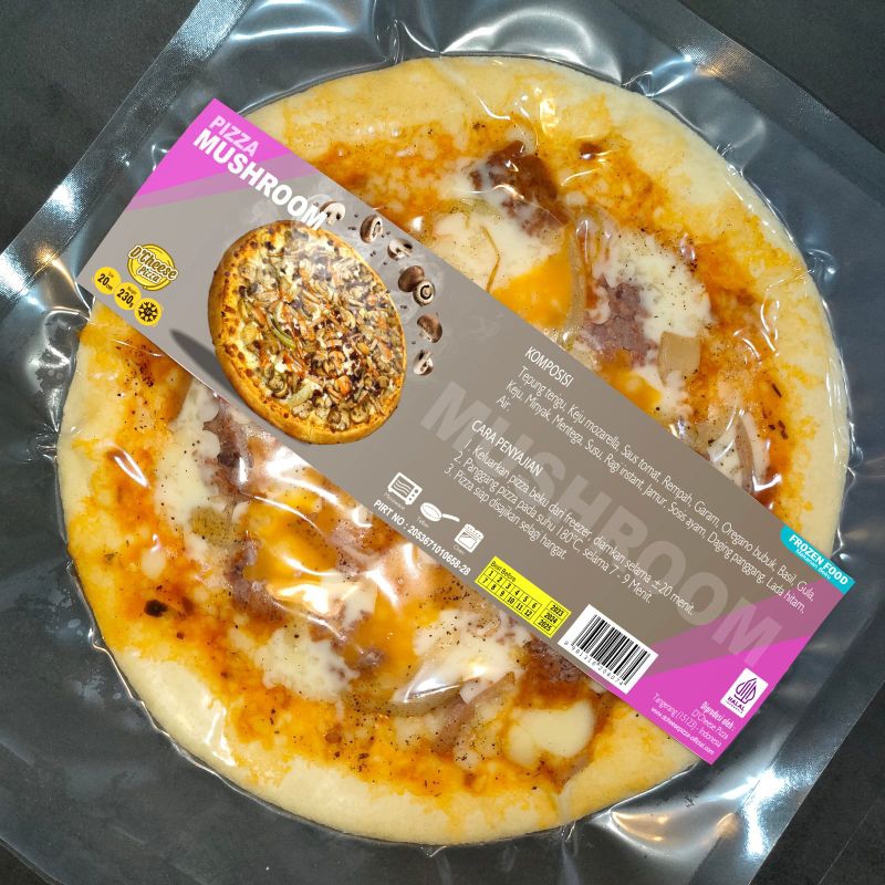 

PIZZA PAN MUSHROOM / JAMUR 20cm Halal Frozen Food