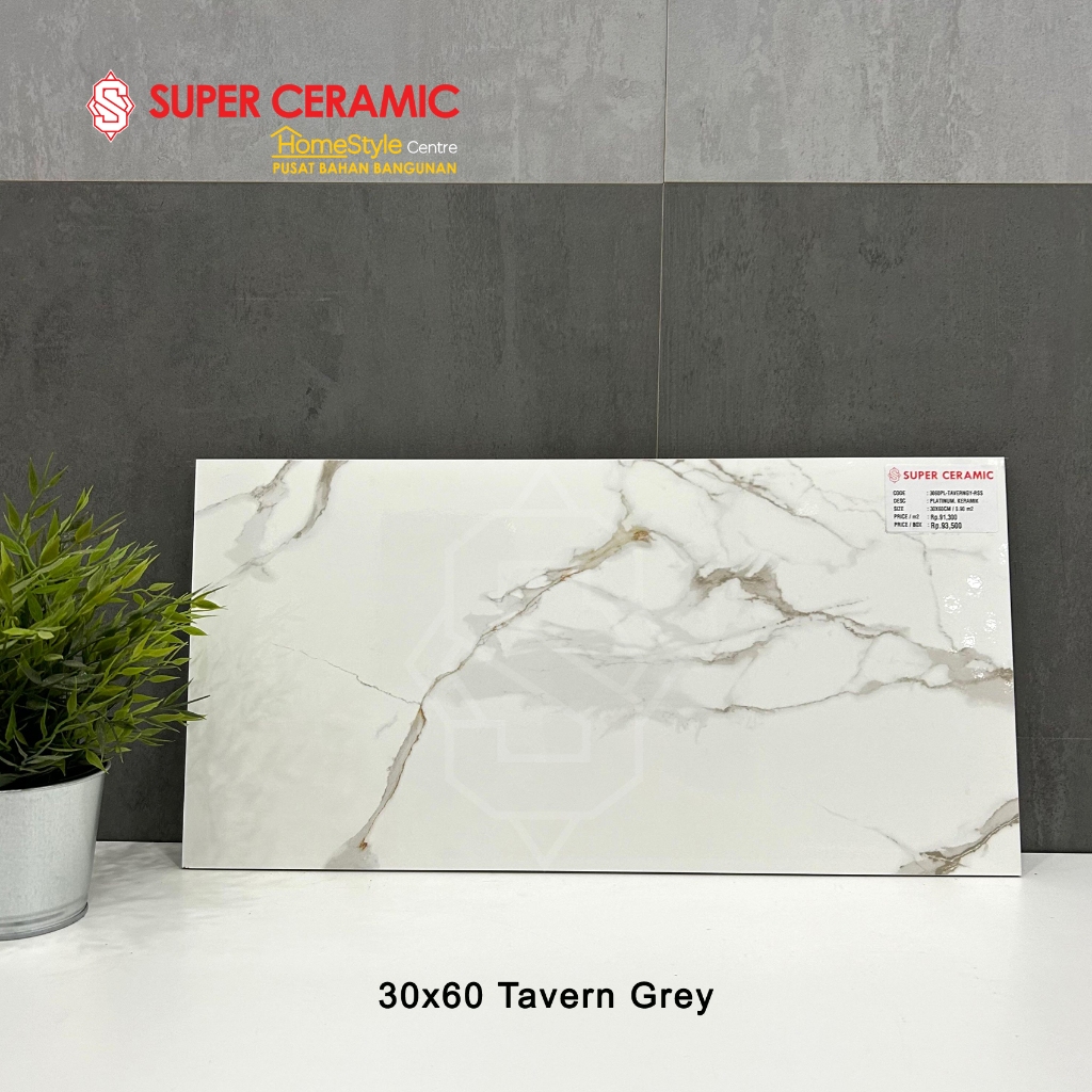 PLATINUM 30x60 Keramik Dinding - Tavern Grey
