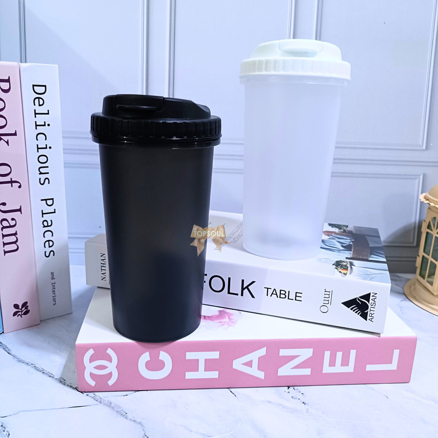 Botol Minum Shaker Akira 600ml Tumbler Kocok Susu Protein Gym Sport Fitness Polos Souvenir Promosi C