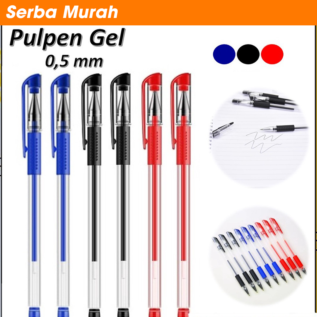 

Pena Gel 0.55mm Standard Pulpen tinta cair Alat Tulis Sekolah Kantor Pen Warna Warni Pena Ujung Lancip ATK Murah