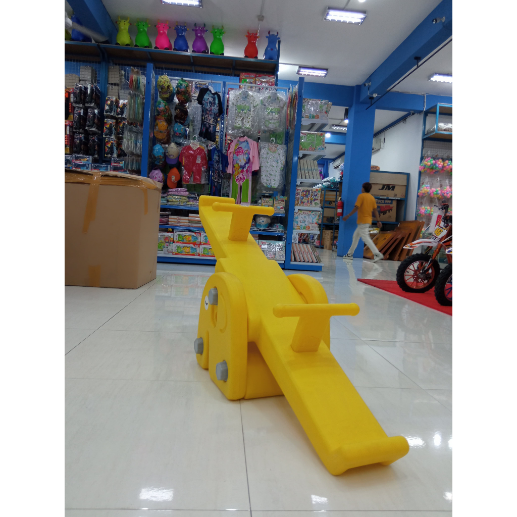 Jungkat Jungkit Gajah - Jungkat Jungkit Karakter - Jungkat Jungkit Kuning - Mainan Outdoor - Koleksi