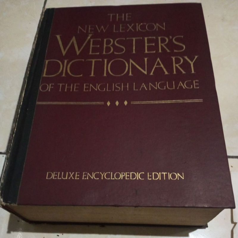 Original / The New Lexicon WEBSTER'S DICTIONARY of the English Language (  hacd cover ORIGINAL ) Del