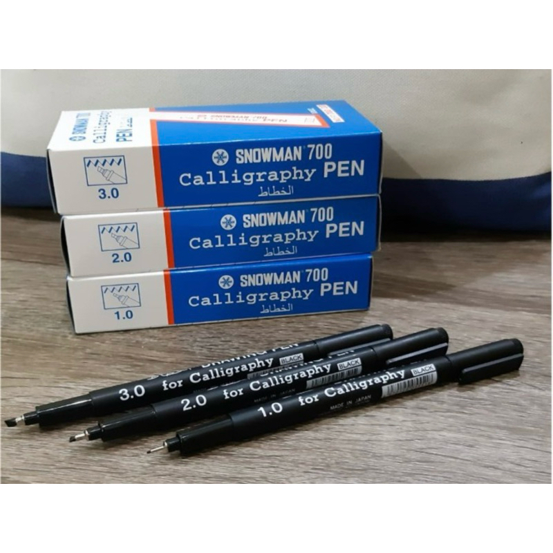 

CALLIGRAPHY PEN SNOWMAN 700 / drawing pen snowman/ Pen kaligrafi hitam snowman (1pcs)
