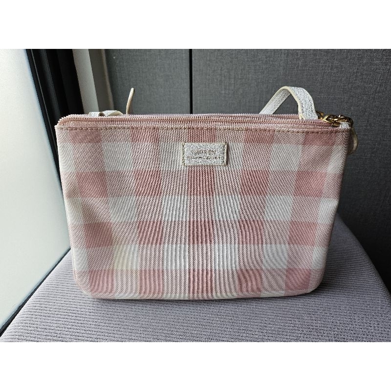 Tas selempang ORI Lauren by RALPH LAUREN checkered crossbody bag (preloved)