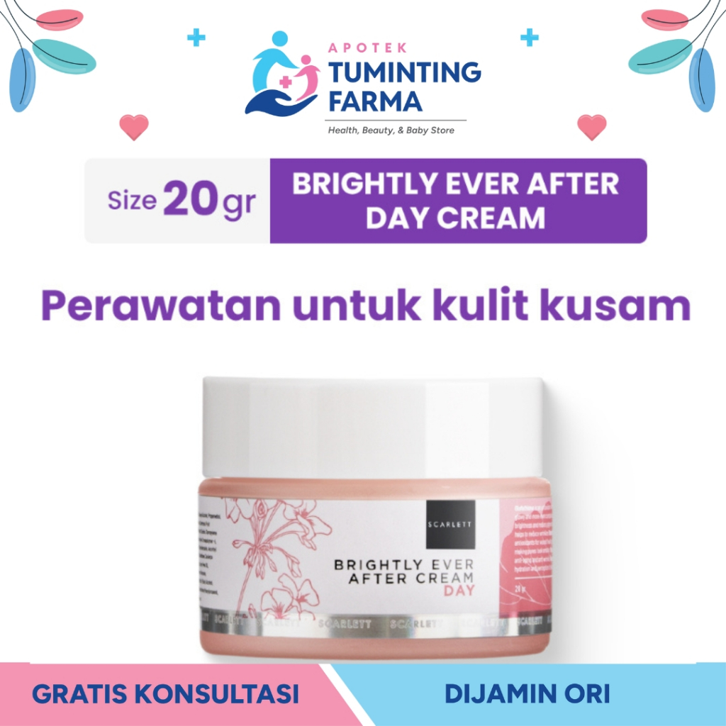 Scarlett Whitening Brightly Ever After Day Cream 20g - MANADO