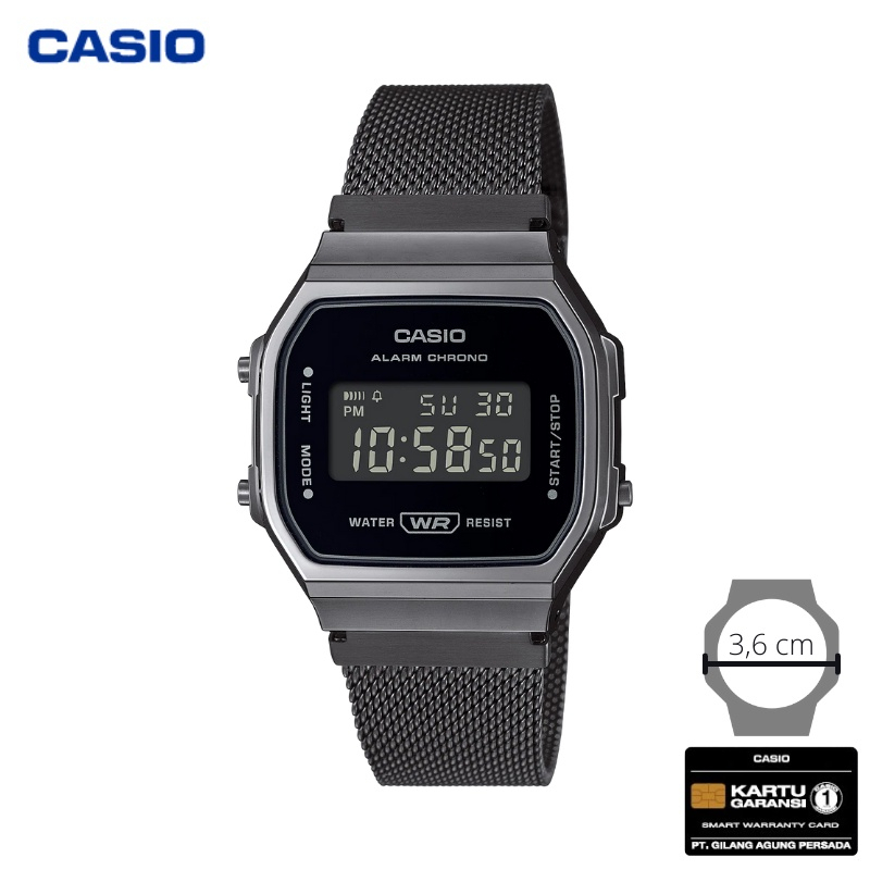 JAM TANGAN CASIO WANITA CASIO A-168WEMB-1B / A168WEMB JAM TANGAN CASIO ORIGINAL