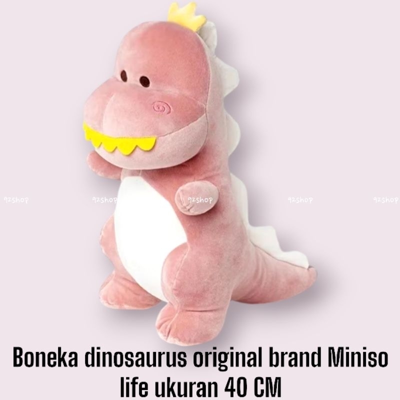 Boneka dinosaurus Miniso life boneka dino original Miniso life ukuran 40 CM