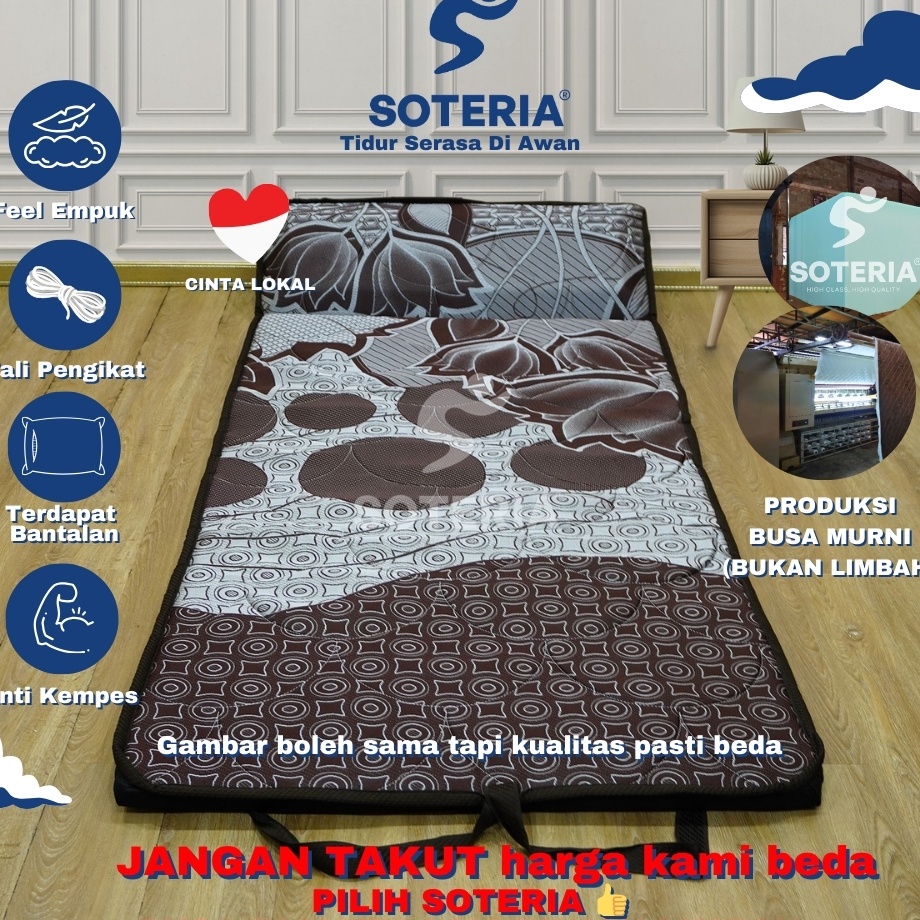 BELI SOTERIA  Kasur Lipat Tebal Anti Kempes  Kasur Busa  Matras Gulung  Kasur Lipat Gulung  Kasur Ko