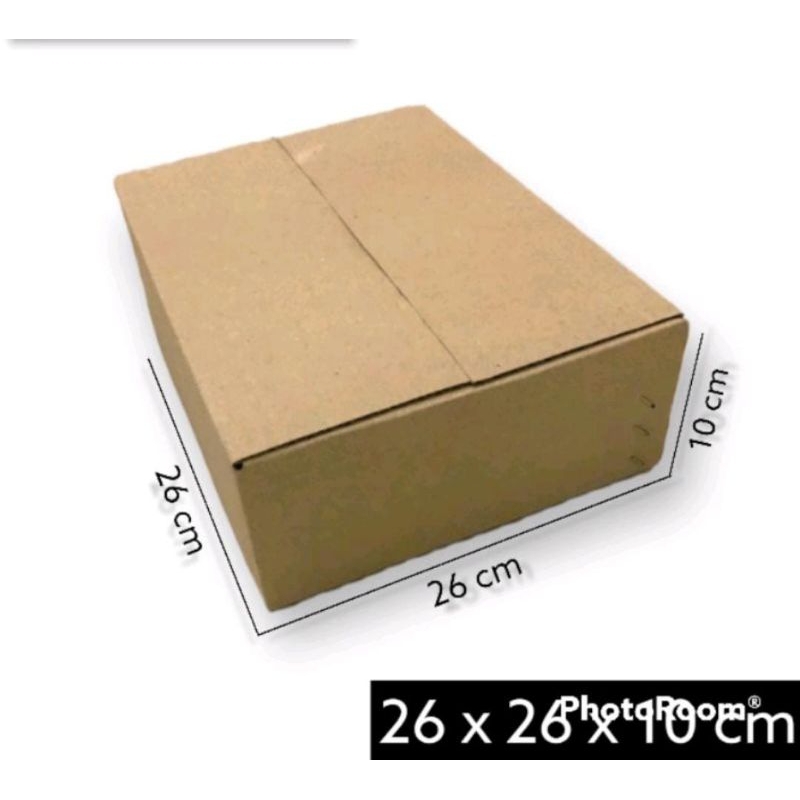 

kardus box Ukuran 26x26x10 cm singlle wall polos