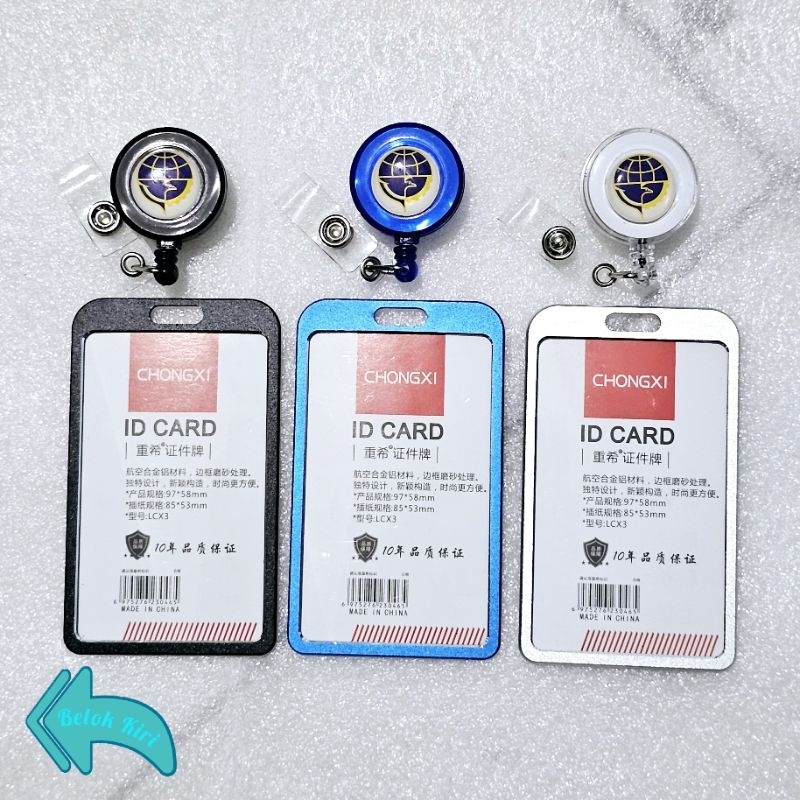 

Tempat Kartu Id Card Aluminium + Yoyo Logo Kemenhub Dishub