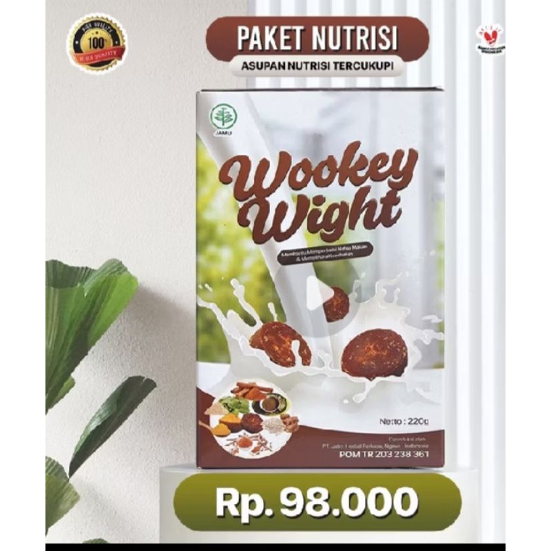 

Wookey Weight---Susu Penambah Berat Badan Original Paket 1pcs Paket Sehat
