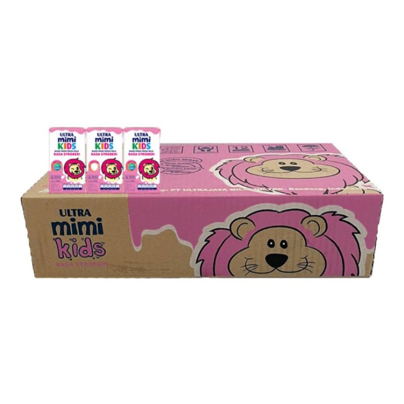

Ultra Mimi Kids Susu UHT Stroberi Kotak 40 x 125 ml - Karton