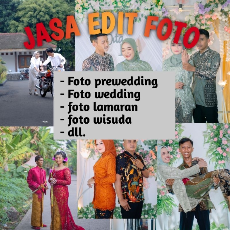 Jasa Edit Foto Profesional | Wedding Lamaran dll
