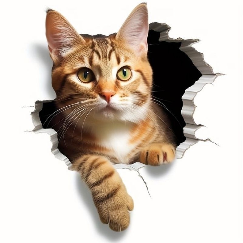 

stiker kucing size 15x20 cm print cut