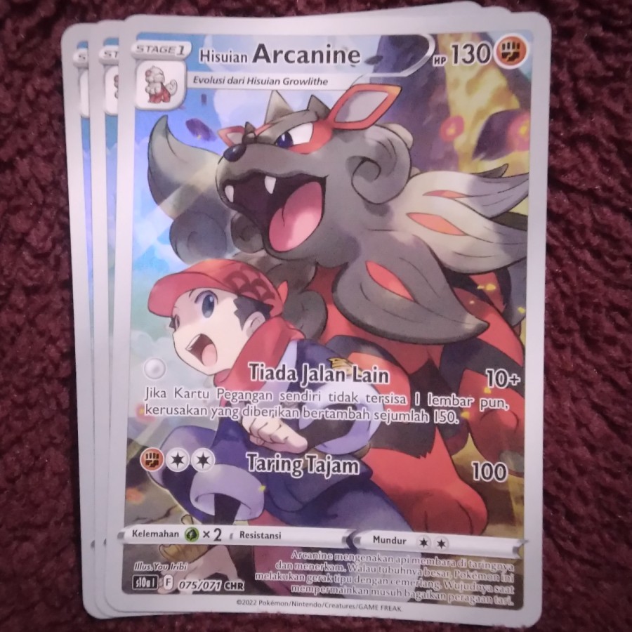 Hisuian Arcanine CHR s10a - Pokemon TCG Indonesia foil holo