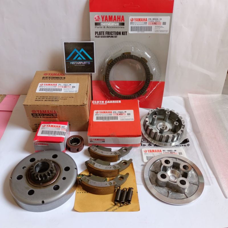 mangkok ganda Jupiter z 18 T(5 barang +kampas ganda+ kampas kopling+ rumah kopling+ cage Vega lama c