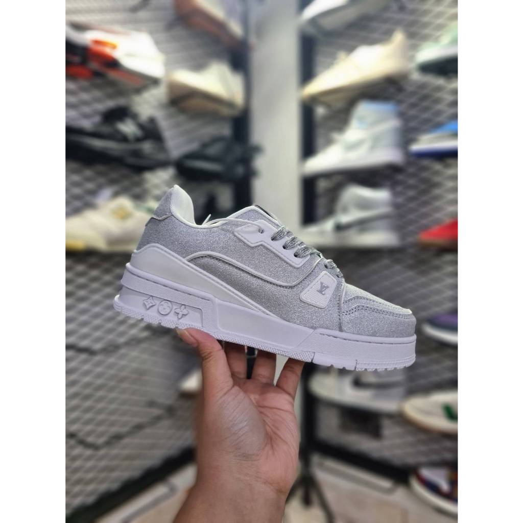 SEPATU SNEAKERS LvV TRAINER CANDY WHITE PREMIUM QUALITY