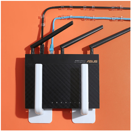 rak dinding tempat router wifi stb tempel dinding serbaguna
