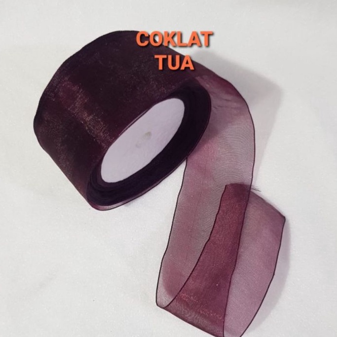 

MURAH PITA ORGANDI POLOS LEBAR 4CM HARGA PER ROLL ISI 18 METER