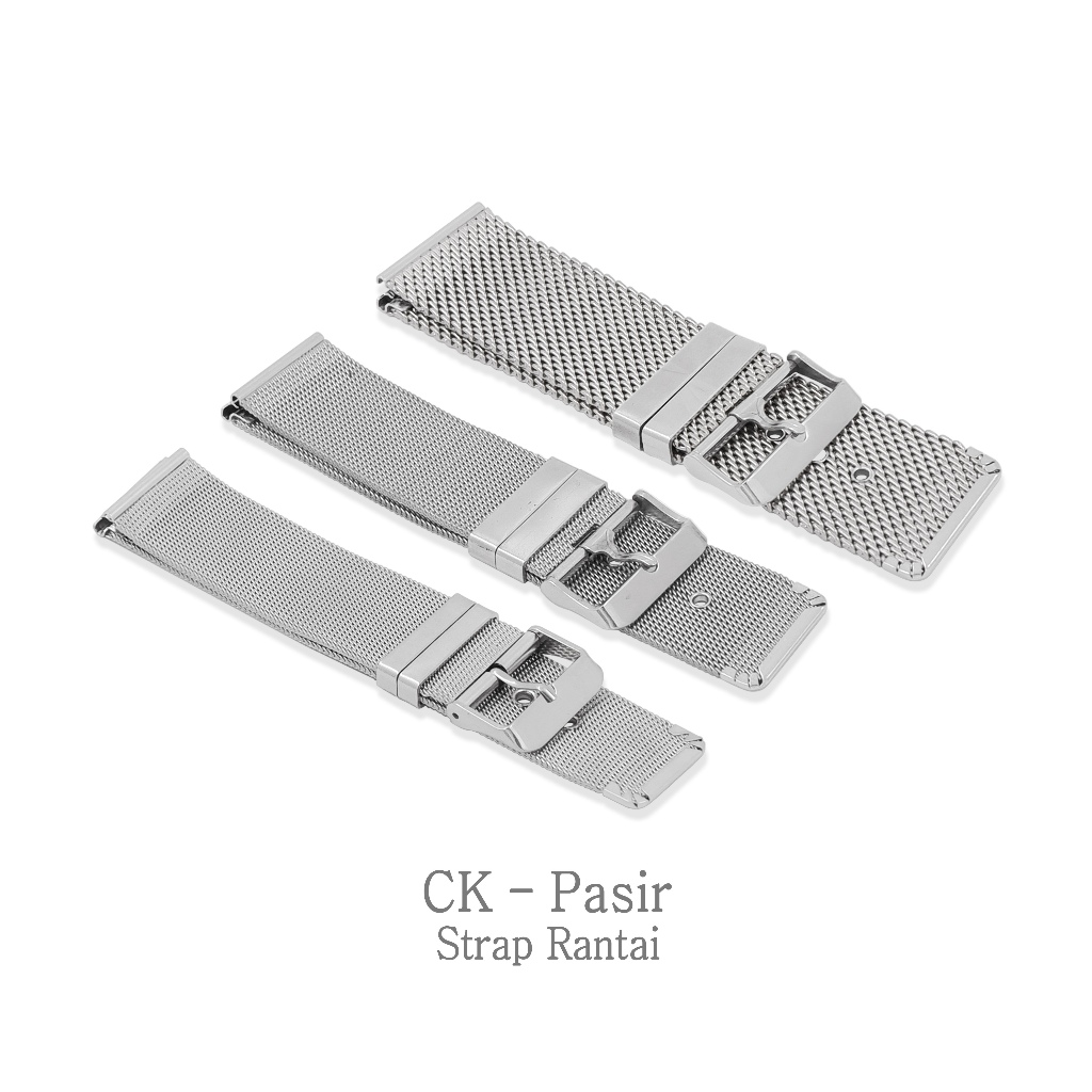 Stainless Steel Strap CK Pasir Rantai Band Besi Stanlis Jam Tangan 20mm 24mm 28mm