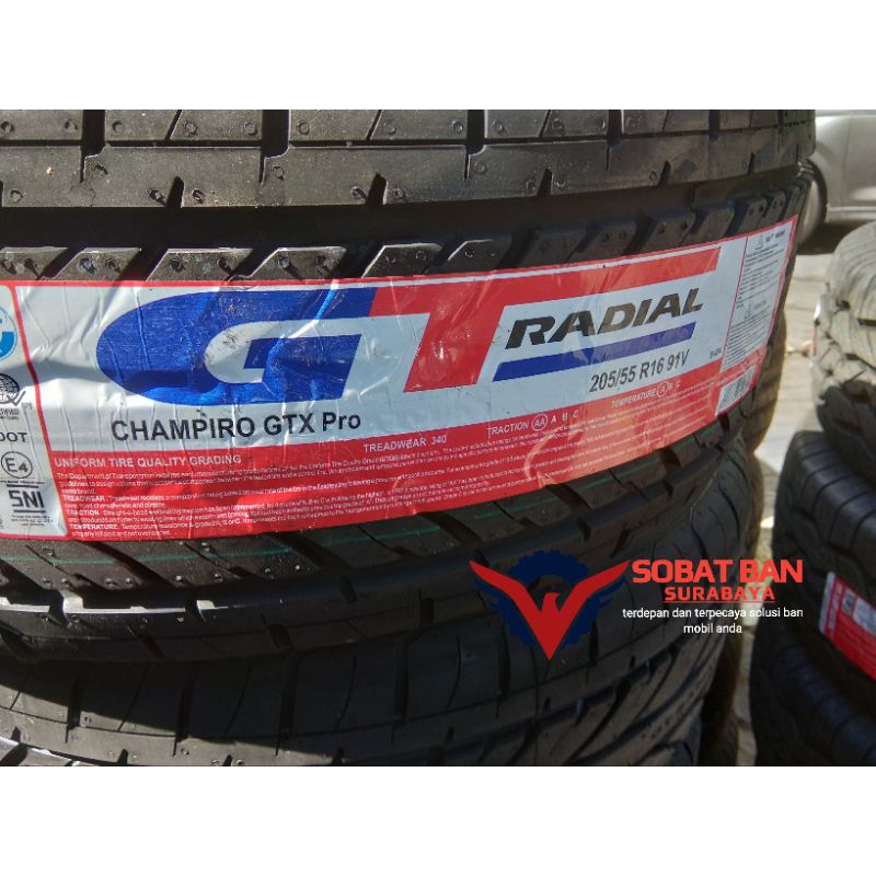 Ban Mobil GT Radial CHAMPIRO GTX Pro 205/55 R16 Gajah Tunggal 205 55 R16