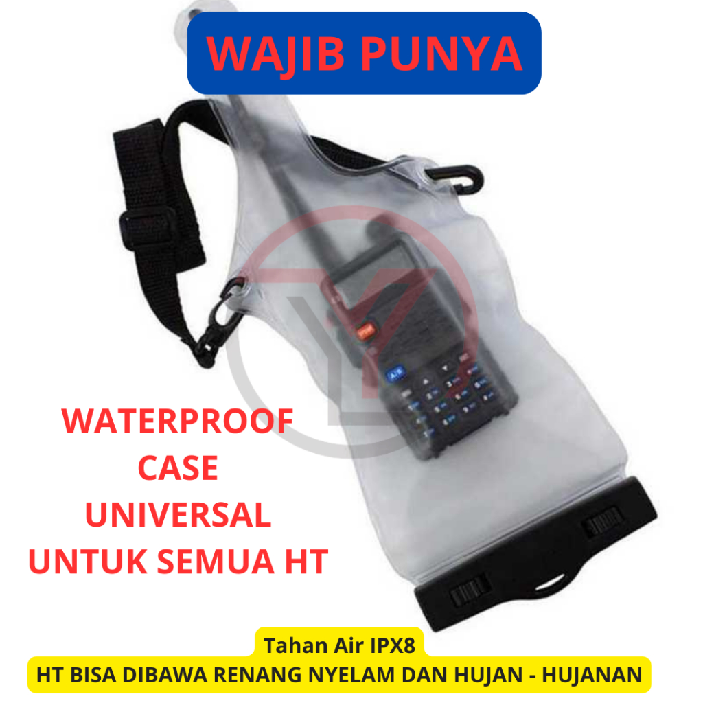 Waterproof Case Bag sarung HT Case Walkie Handie Talkie Universal Casing Anti Air HT