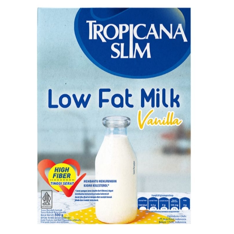 

Tropicana slim low fat susu bubuk rendah lemak rasa vanilla