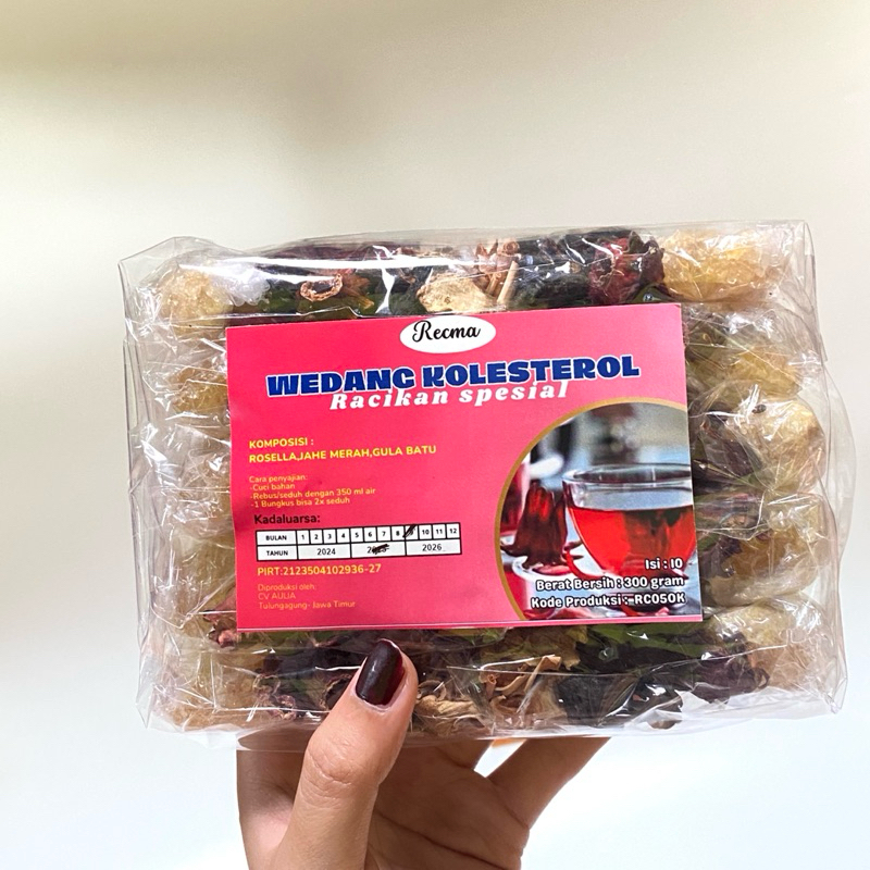 

p4yu RECMA Wedang Kolesterol Rosella Jahe Sereh (1 pack isi 10 pcs)
