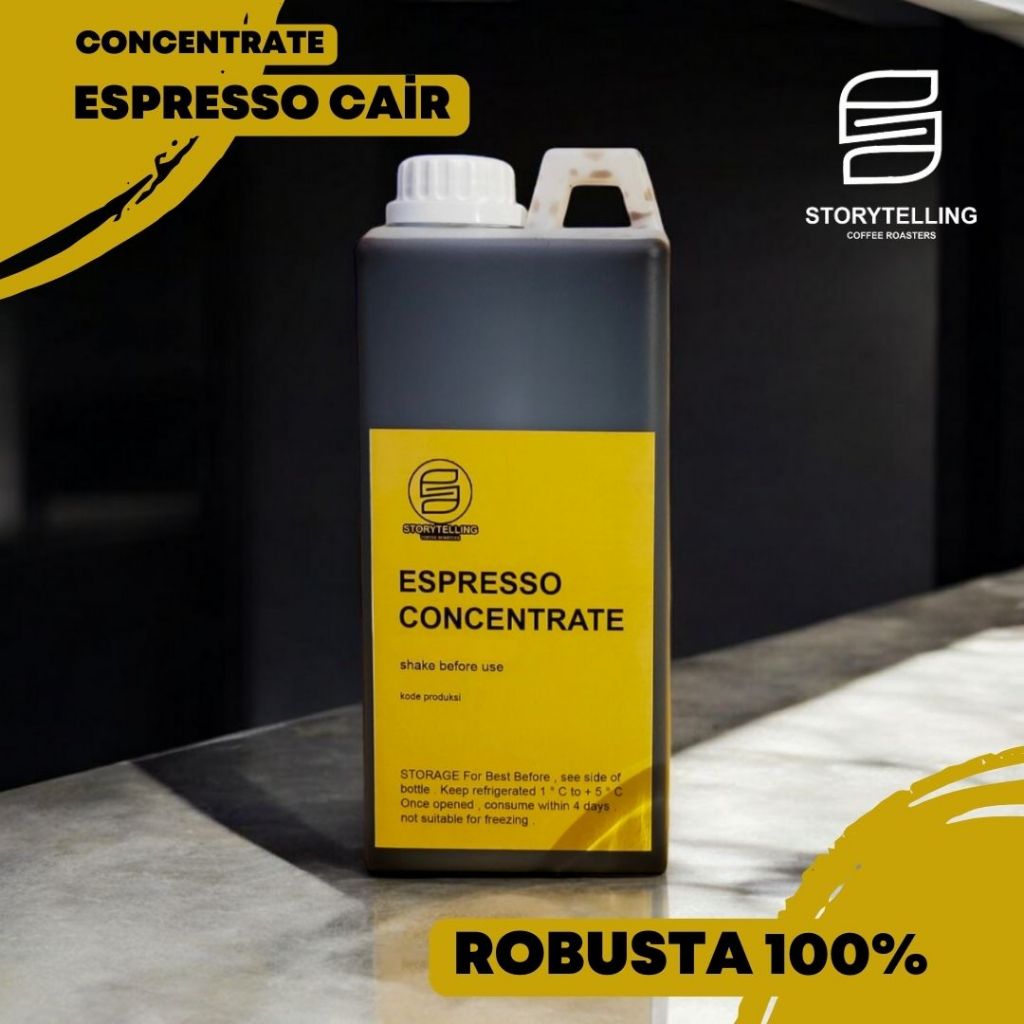 

Espresso cair Robusta 100% konsentrat 1000 ml / 500 ml