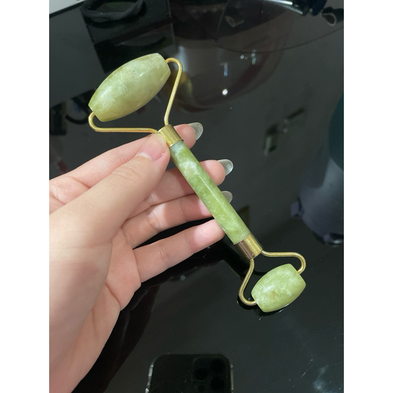 Jade Roller Hijau - jade roller - roller wajah