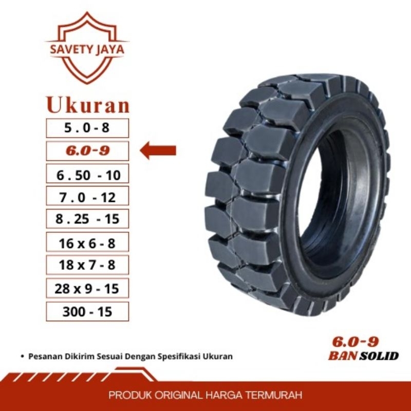 Ban Solid/ Ban  Mati Forklift  6.00-9   600-9   600*9 Harga  promo