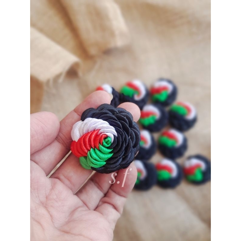 Bros Mawar Pita Satin 4 cm