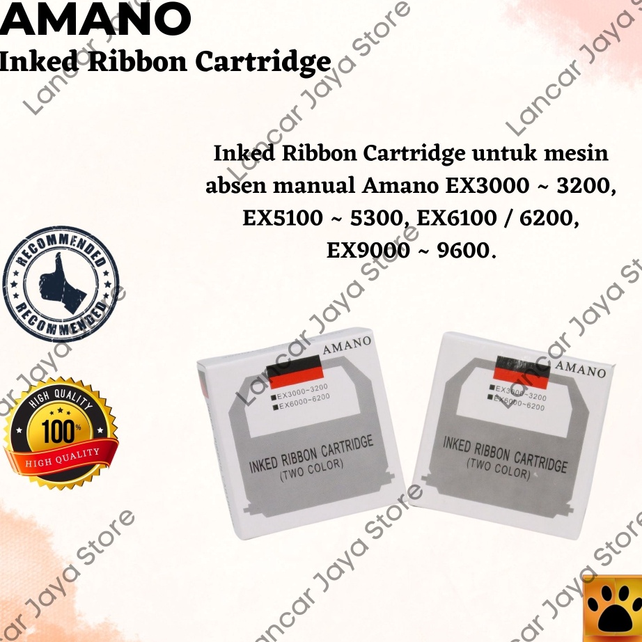 

KUALITAS TERJAMIN Pita mesin absen Amano Ex35 Original