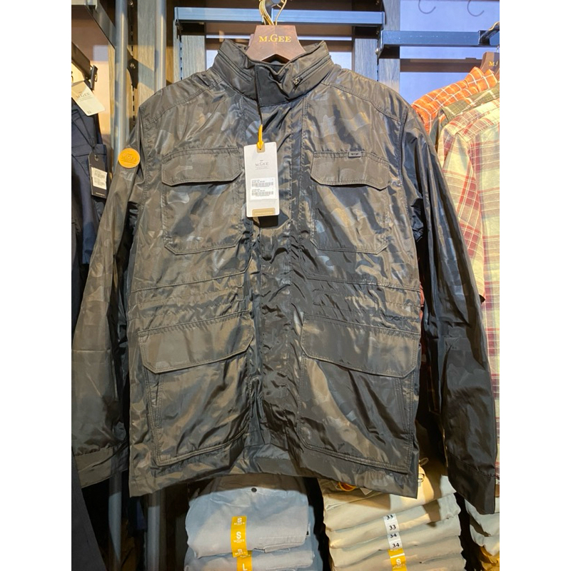 M.GEE Jaket Parka pria bahan parasut M.GEE Original Hunter C009 Black