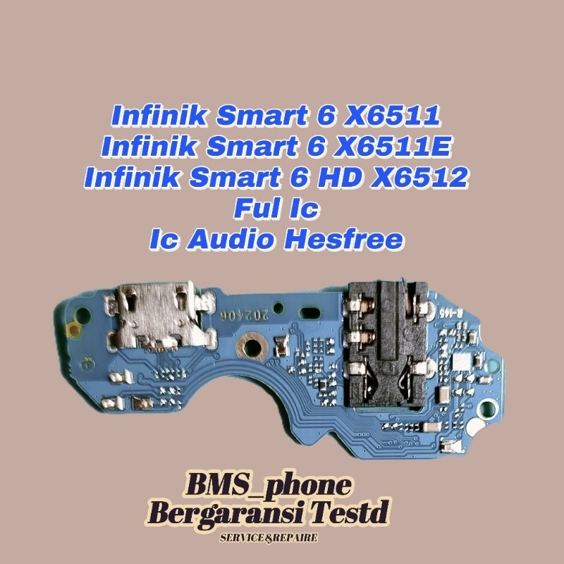 Konektor Cas Papan Pcb Konektor Cas Mic Infinik Smart 6 X6511  Smart 6 X6511E Smart 6 HD X6512 Ful I