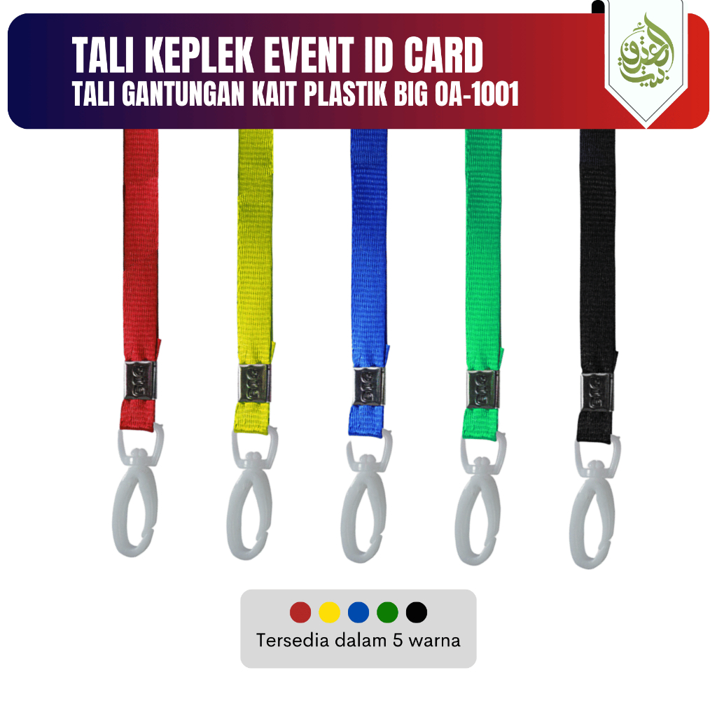

Tali Gantungan Dada ID Card Kait Plastik | Lanyard Keplek BIG OA-1001 [PCS]